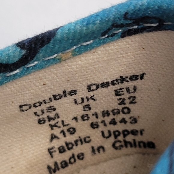 Keds x Rifle Paper Co. Double Decker Slip-On Sneaker MERMAID - Picture 8 of 9